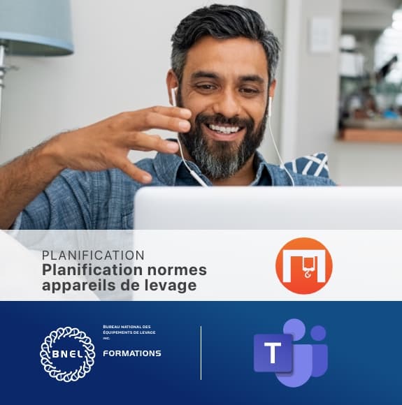 Visioconférence Planification normes appareils de levage - lun. 8 juin 2026 08:30