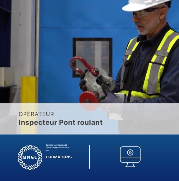E-learning - Module Inspection d'élingue et appareils de levage Durée: 40 min